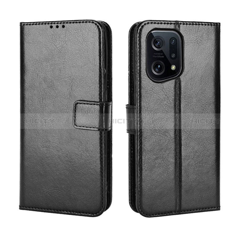 Custodia Portafoglio In Pelle Cover con Supporto BY5 per Oppo Find X5 5G