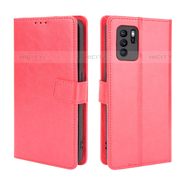 Custodia Portafoglio In Pelle Cover con Supporto BY5 per Oppo Reno6 Z 5G