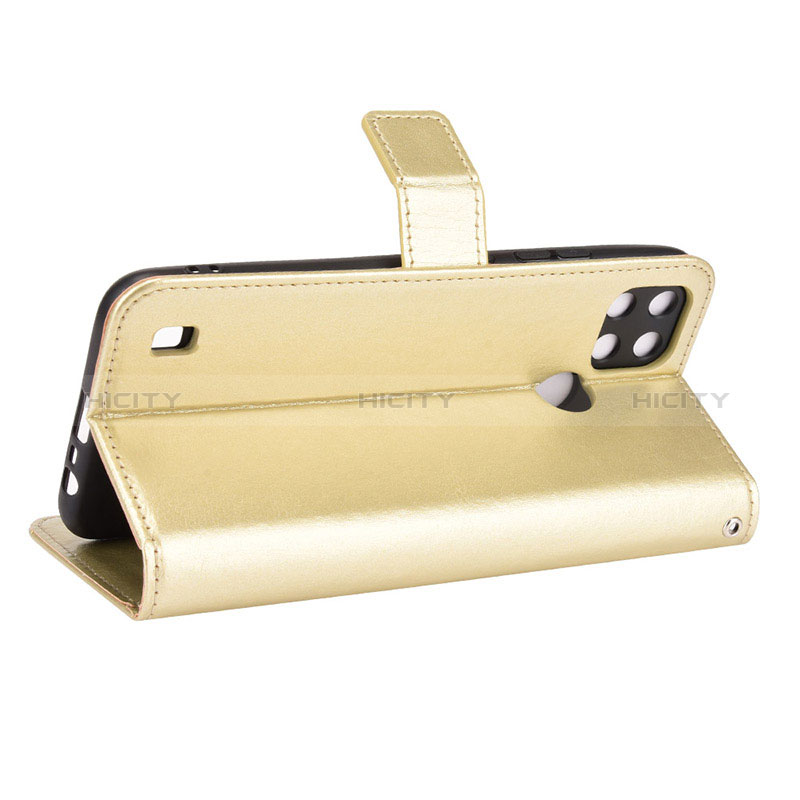 Custodia Portafoglio In Pelle Cover con Supporto BY5 per Realme C25Y