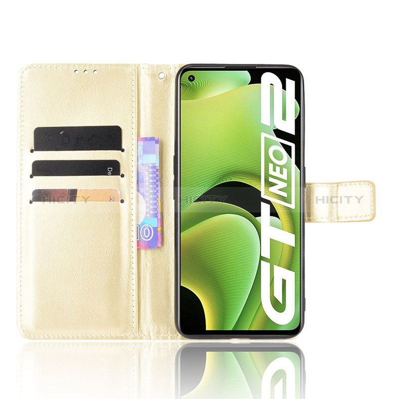 Custodia Portafoglio In Pelle Cover con Supporto BY5 per Realme GT Neo 3T 5G