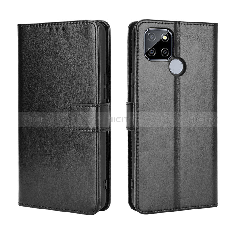 Custodia Portafoglio In Pelle Cover con Supporto BY5 per Realme Q2i 5G Nero