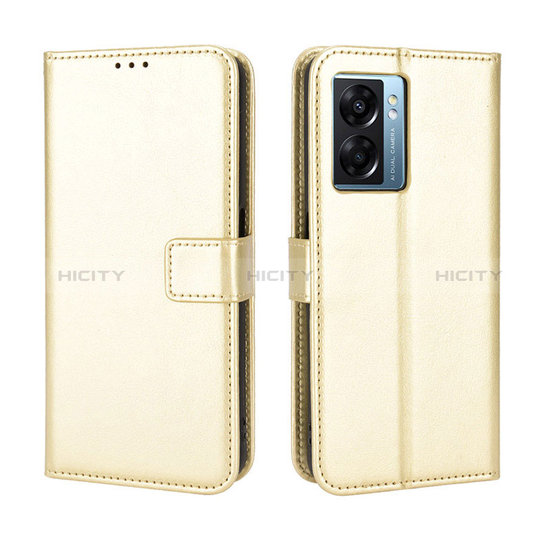 Custodia Portafoglio In Pelle Cover con Supporto BY5 per Realme V23i 5G Oro