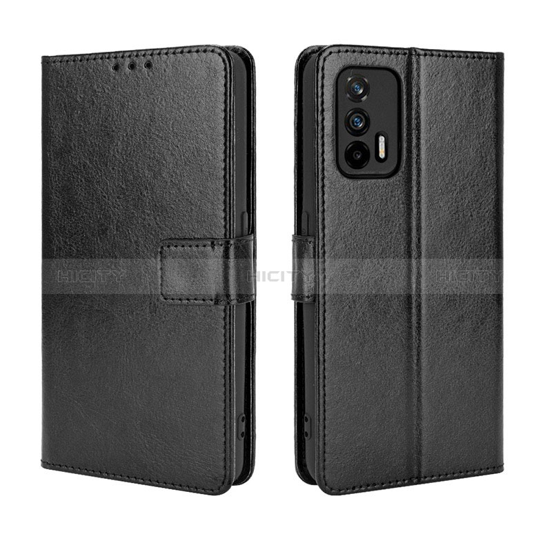 Custodia Portafoglio In Pelle Cover con Supporto BY5 per Realme X7 Max 5G Nero