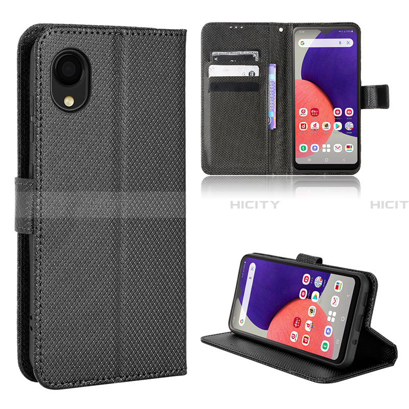 Custodia Portafoglio In Pelle Cover con Supporto BY5 per Samsung Galaxy A22 5G SC-56B