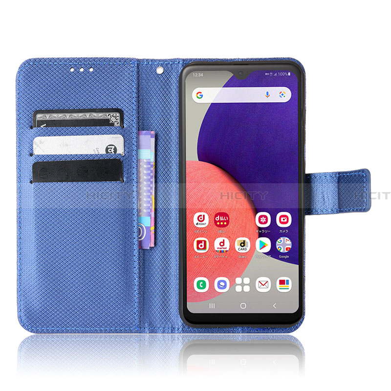 Custodia Portafoglio In Pelle Cover con Supporto BY5 per Samsung Galaxy A22 5G SC-56B