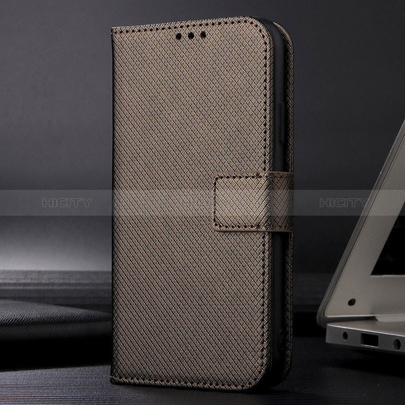 Custodia Portafoglio In Pelle Cover con Supporto BY5 per Samsung Galaxy A23e 5G Marrone