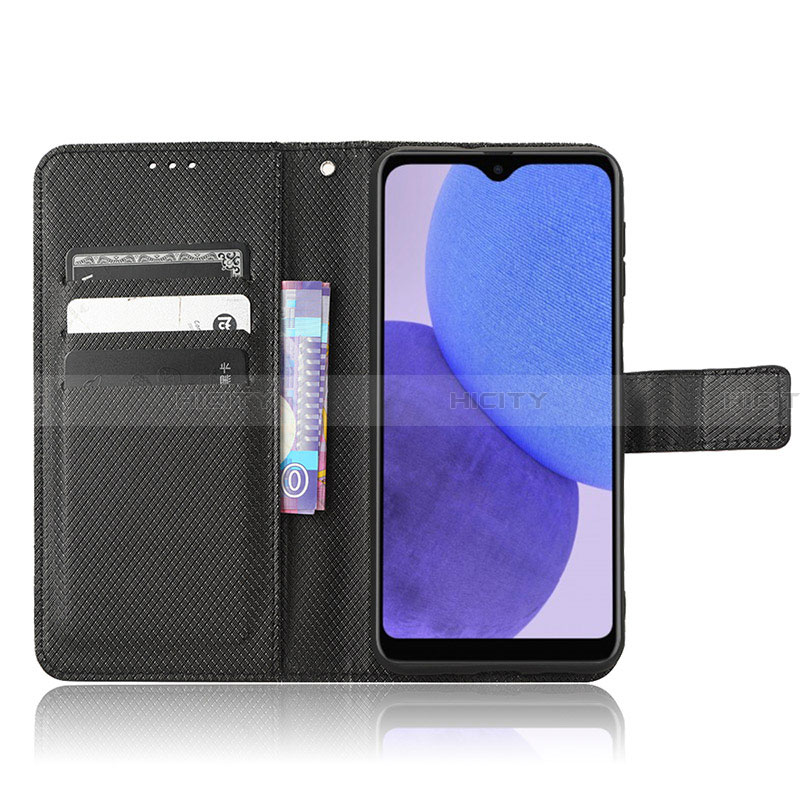 Custodia Portafoglio In Pelle Cover con Supporto BY5 per Samsung Galaxy A23s