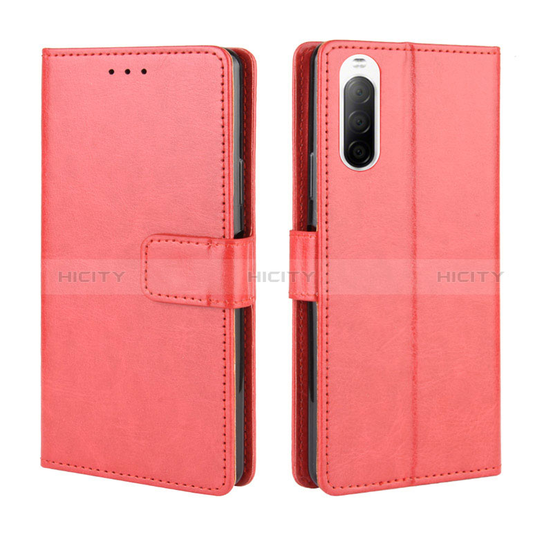 Custodia Portafoglio In Pelle Cover con Supporto BY5 per Sony Xperia 10 II