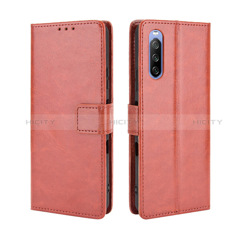 Custodia Portafoglio In Pelle Cover con Supporto BY5 per Sony Xperia 10 III SO-52B