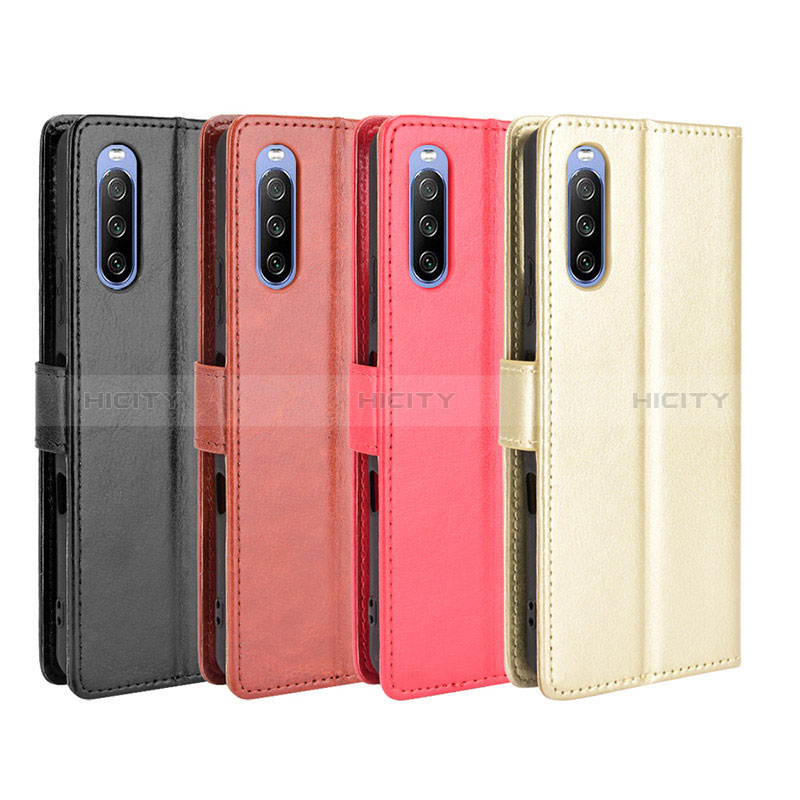 Custodia Portafoglio In Pelle Cover con Supporto BY5 per Sony Xperia 10 III SOG04