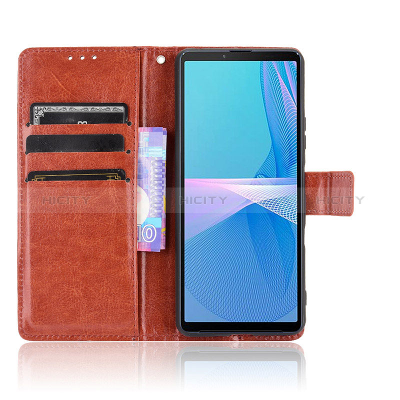 Custodia Portafoglio In Pelle Cover con Supporto BY5 per Sony Xperia 10 III SOG04