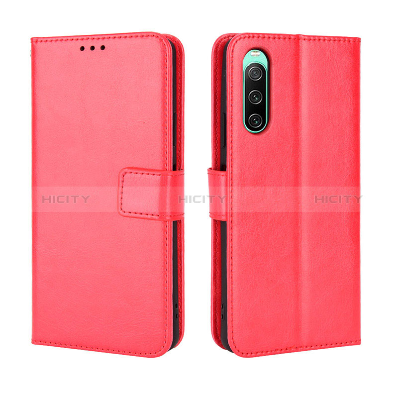 Custodia Portafoglio In Pelle Cover con Supporto BY5 per Sony Xperia 10 IV SO-52C