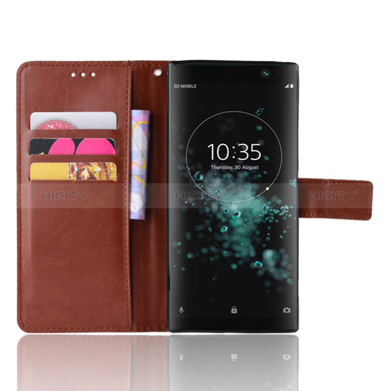 Custodia Portafoglio In Pelle Cover con Supporto BY5 per Sony Xperia XA2