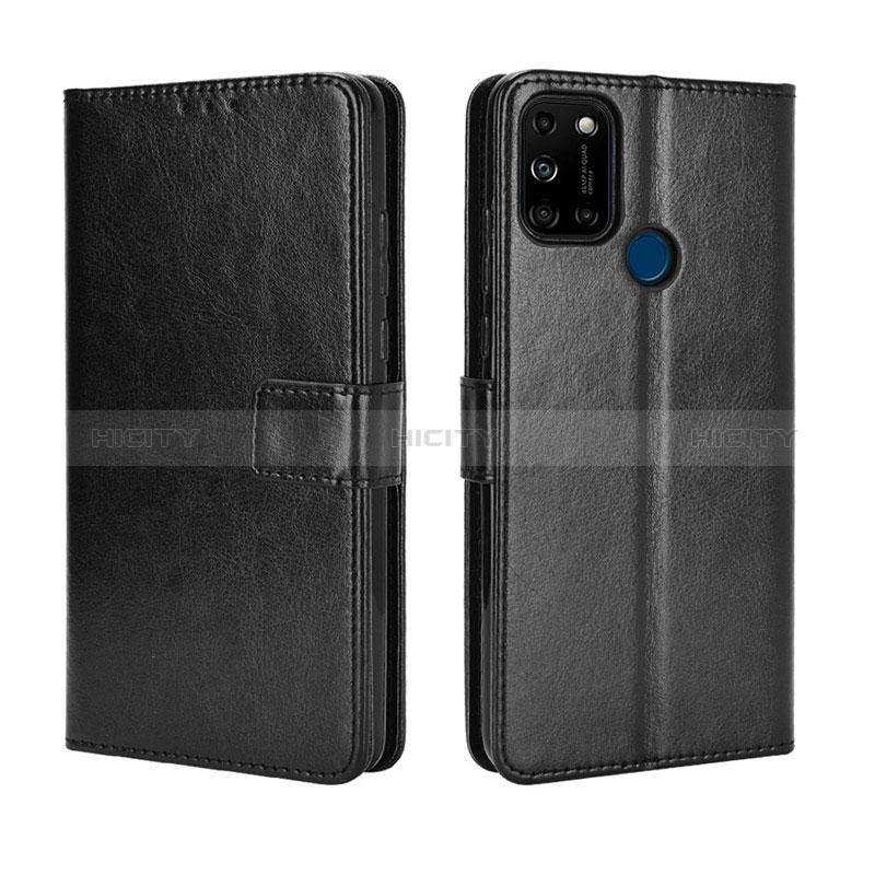 Custodia Portafoglio In Pelle Cover con Supporto BY5 per Wiko View5 Nero