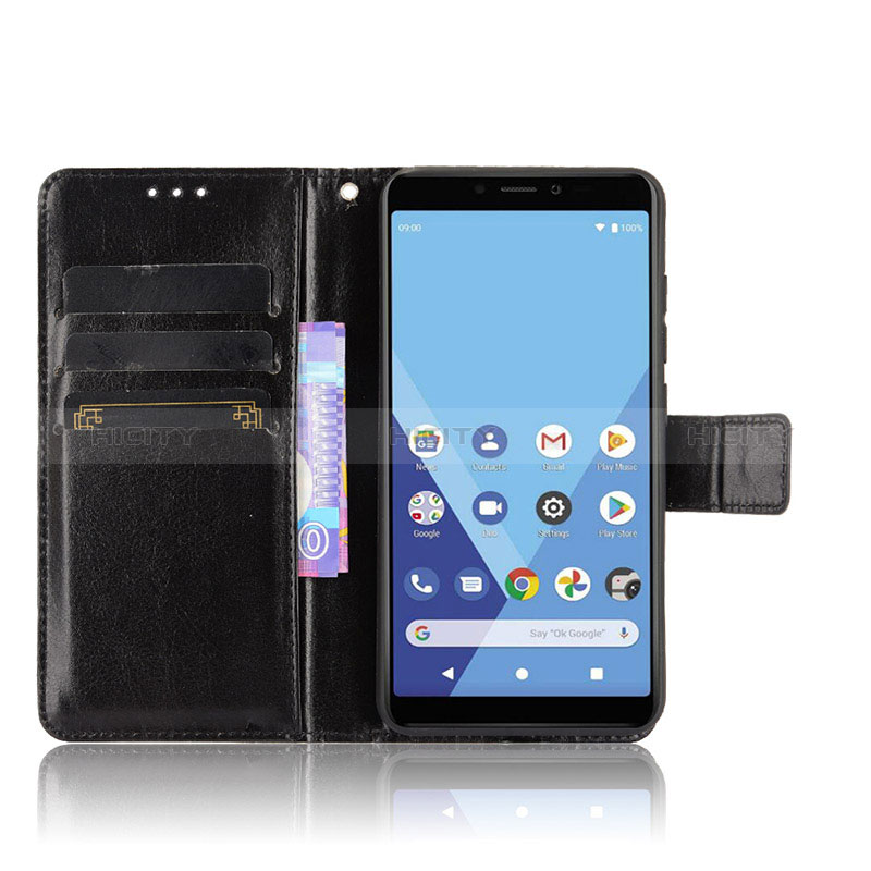 Custodia Portafoglio In Pelle Cover con Supporto BY5 per Wiko Y51