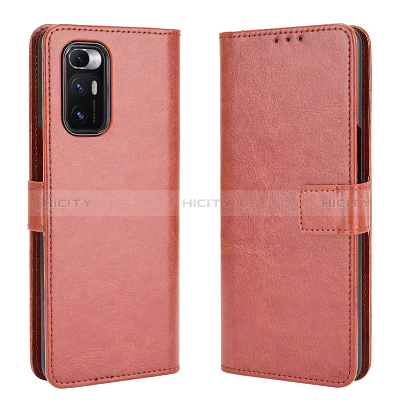 Custodia Portafoglio In Pelle Cover con Supporto BY5 per Xiaomi Mix Fold 5G Marrone