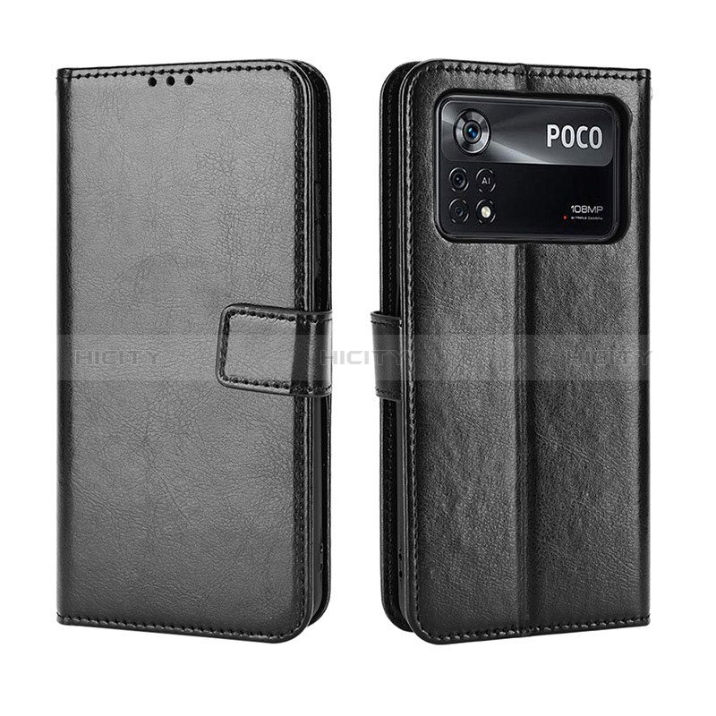 Custodia Portafoglio In Pelle Cover con Supporto BY5 per Xiaomi Poco M4 Pro 4G