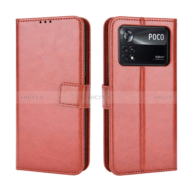 Custodia Portafoglio In Pelle Cover con Supporto BY5 per Xiaomi Poco M4 Pro 4G