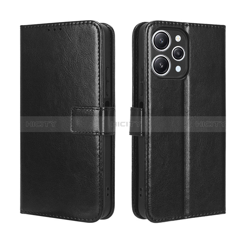 Custodia Portafoglio In Pelle Cover con Supporto BY5 per Xiaomi Redmi 12 4G Nero