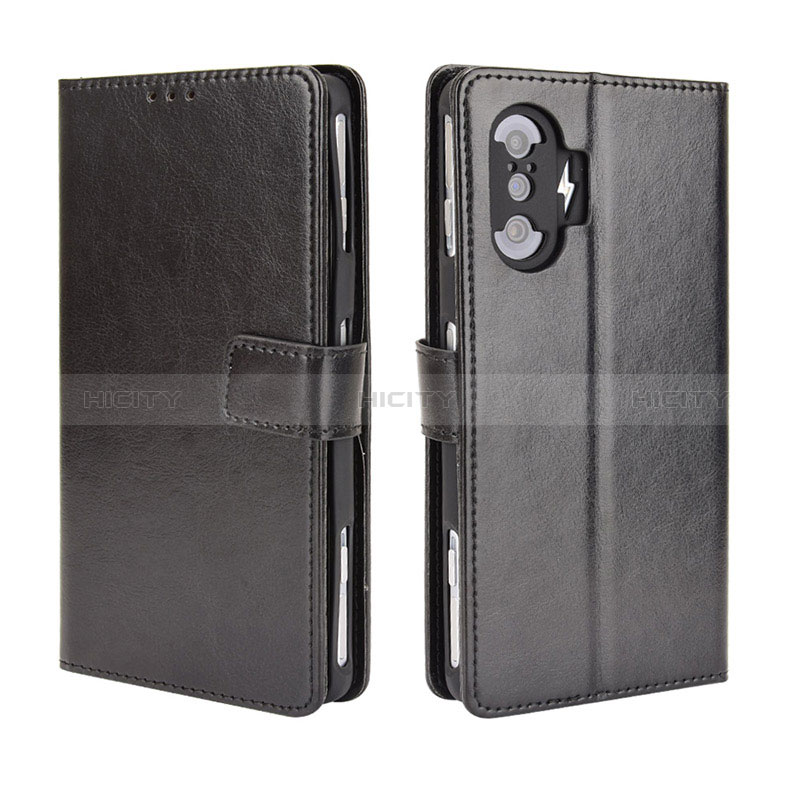 Custodia Portafoglio In Pelle Cover con Supporto BY5 per Xiaomi Redmi K40 Gaming 5G Nero