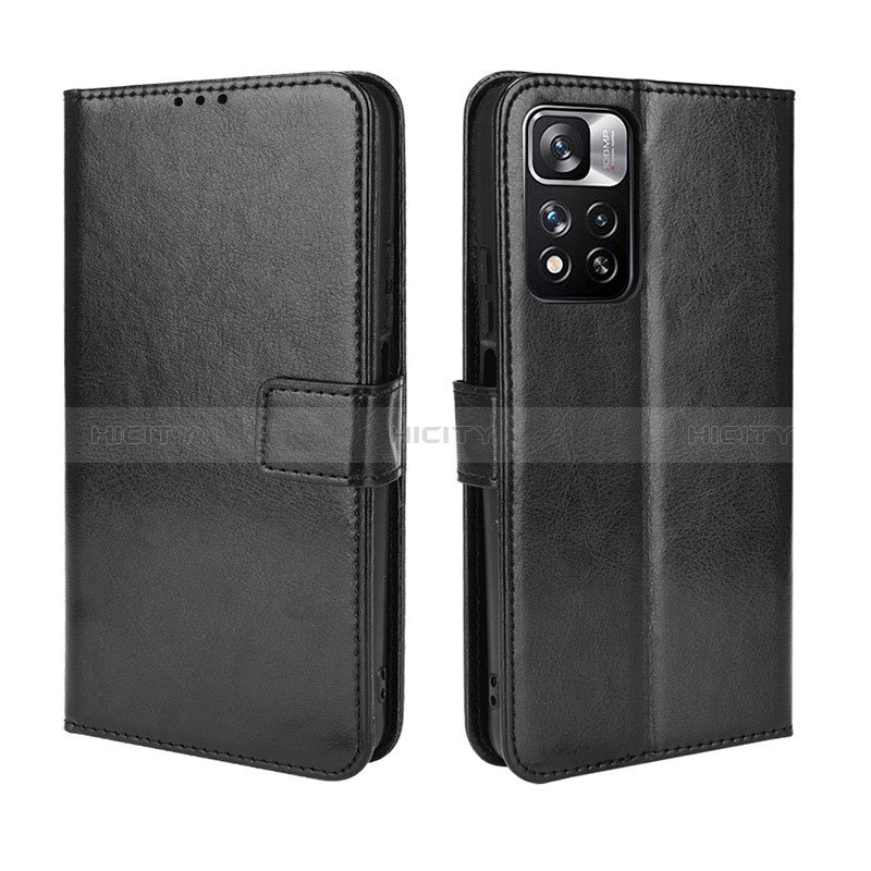 Custodia Portafoglio In Pelle Cover con Supporto BY5 per Xiaomi Redmi Note 11 Pro+ Plus 5G Nero