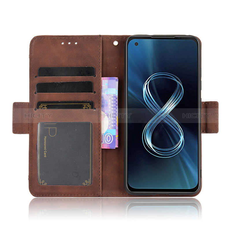 Custodia Portafoglio In Pelle Cover con Supporto BY6 per Asus Zenfone 8 ZS590KS