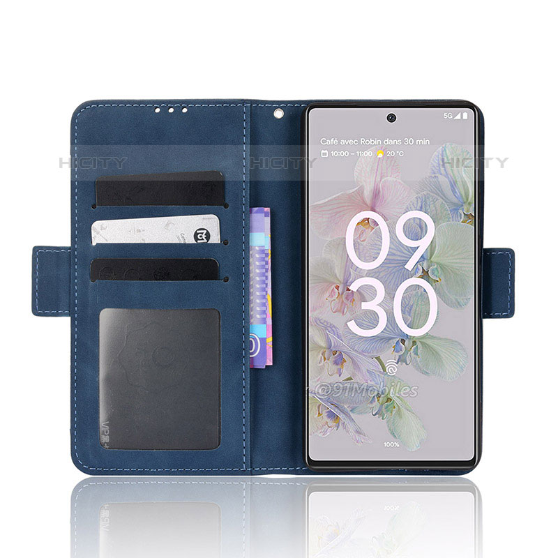 Custodia Portafoglio In Pelle Cover con Supporto BY6 per Google Pixel 6a 5G