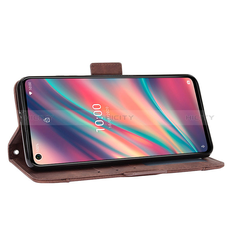 Custodia Portafoglio In Pelle Cover con Supporto BY6 per Wiko View5