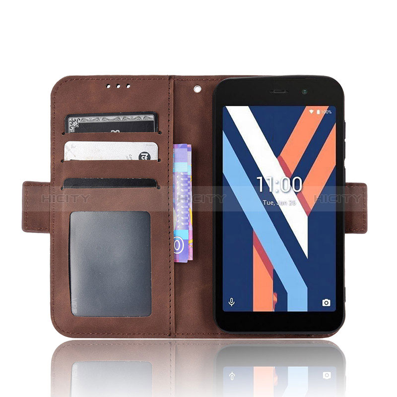 Custodia Portafoglio In Pelle Cover con Supporto BY6 per Wiko Y52