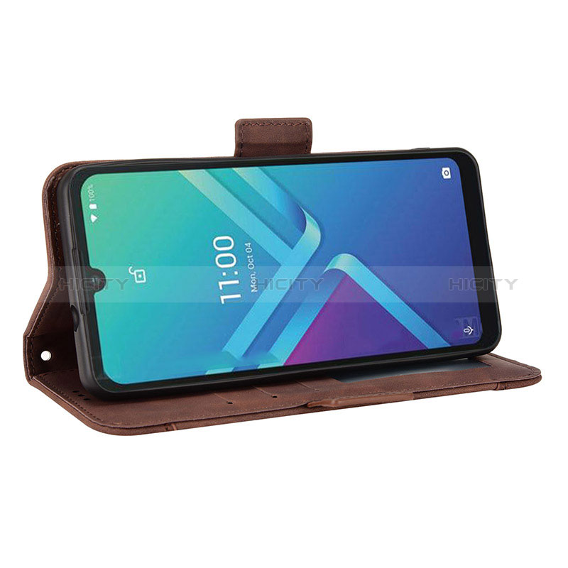 Custodia Portafoglio In Pelle Cover con Supporto BY6 per Wiko Y82