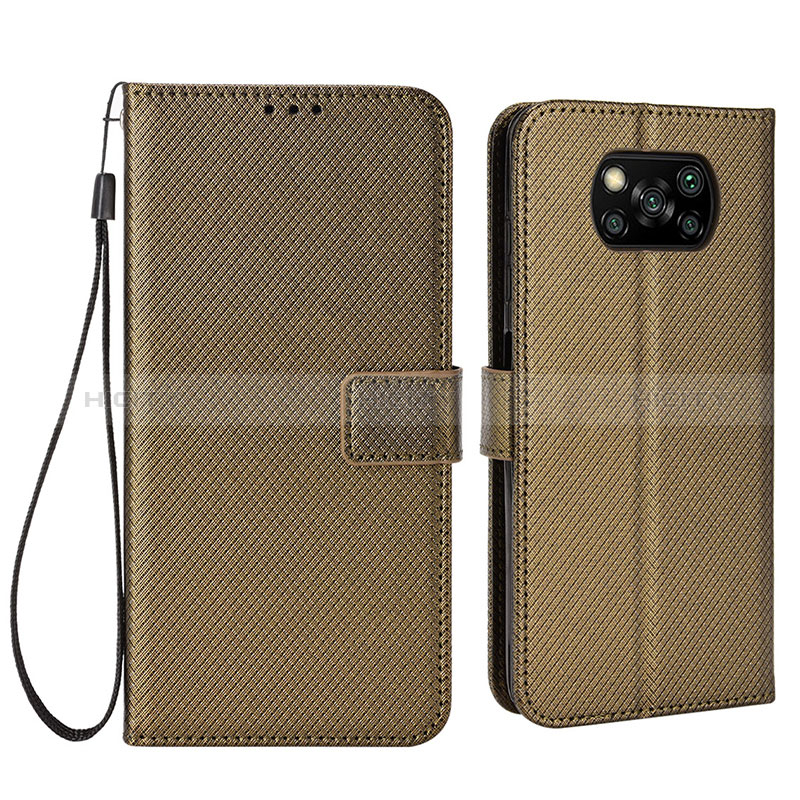 Custodia Portafoglio In Pelle Cover con Supporto BY6 per Xiaomi Poco X3 NFC