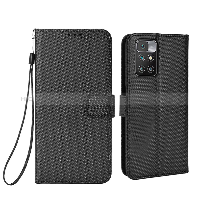 Custodia Portafoglio In Pelle Cover con Supporto BY6 per Xiaomi Redmi 10 (2022) Nero