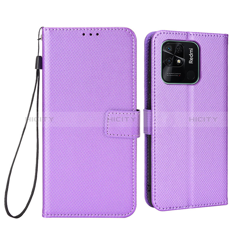 Custodia Portafoglio In Pelle Cover con Supporto BY6 per Xiaomi Redmi 10C 4G