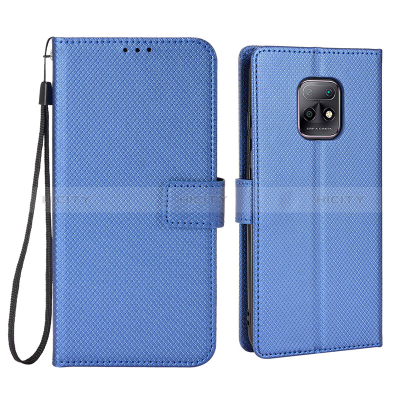 Custodia Portafoglio In Pelle Cover con Supporto BY6 per Xiaomi Redmi 10X 5G Blu