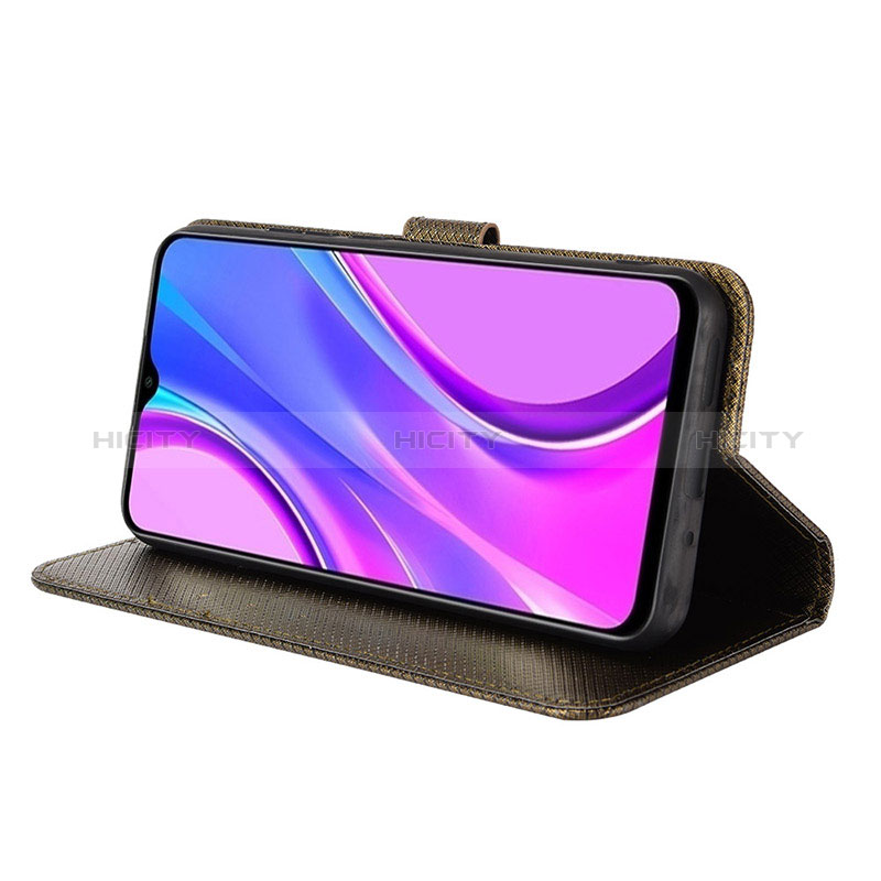 Custodia Portafoglio In Pelle Cover con Supporto BY6 per Xiaomi Redmi 9C NFC