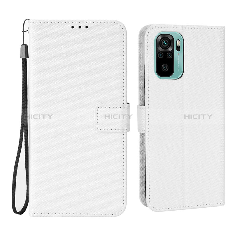 Custodia Portafoglio In Pelle Cover con Supporto BY6 per Xiaomi Redmi Note 10S 4G Bianco