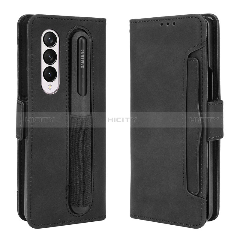 Custodia Portafoglio In Pelle Cover con Supporto BY9 per Samsung Galaxy Z Fold3 5G