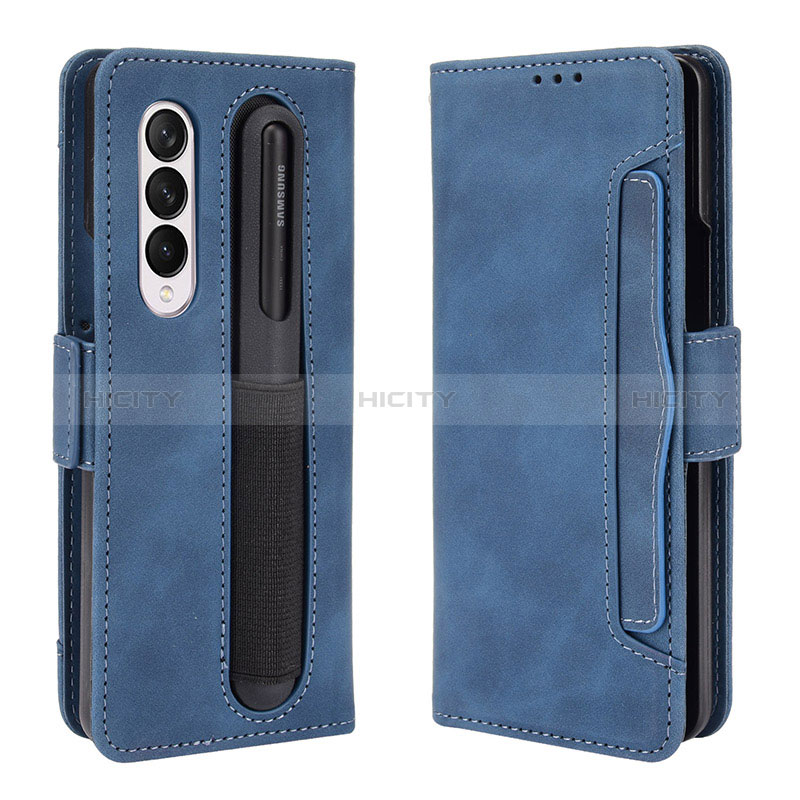 Custodia Portafoglio In Pelle Cover con Supporto BY9 per Samsung Galaxy Z Fold3 5G