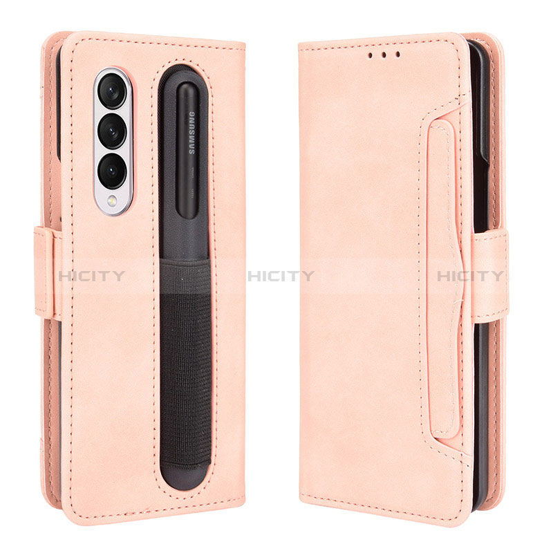 Custodia Portafoglio In Pelle Cover con Supporto BY9 per Samsung Galaxy Z Fold3 5G