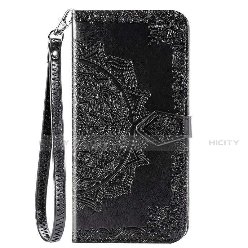 Custodia Portafoglio In Pelle Cover con Supporto C01 per Xiaomi Redmi Note 9 Nero