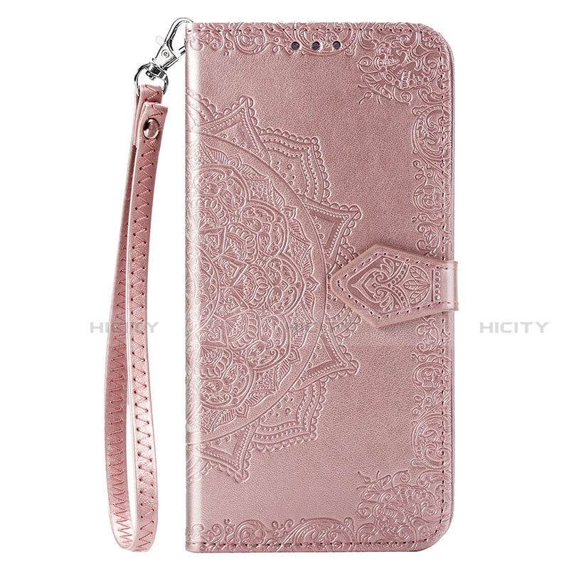 Custodia Portafoglio In Pelle Cover con Supporto C01 per Xiaomi Redmi Note 9 Oro Rosa