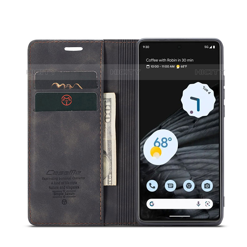 Custodia Portafoglio In Pelle Cover con Supporto C01S per Google Pixel 7 5G