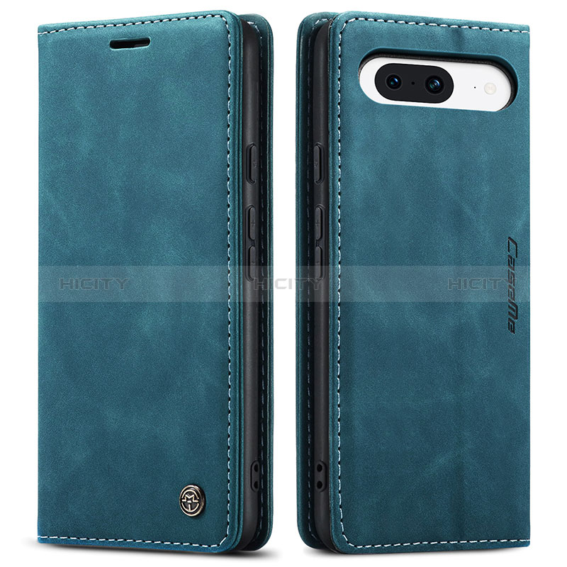 Custodia Portafoglio In Pelle Cover con Supporto C01S per Google Pixel 8a 5G Blu