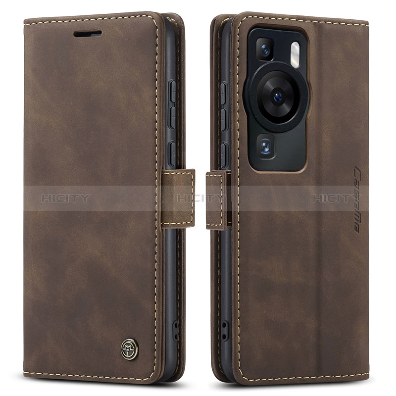 Custodia Portafoglio In Pelle Cover con Supporto C01S per Huawei P60 Pro