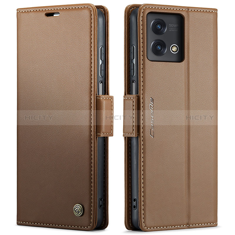 Custodia Portafoglio In Pelle Cover con Supporto C01S per Motorola Moto G Stylus (2023) 4G Marrone