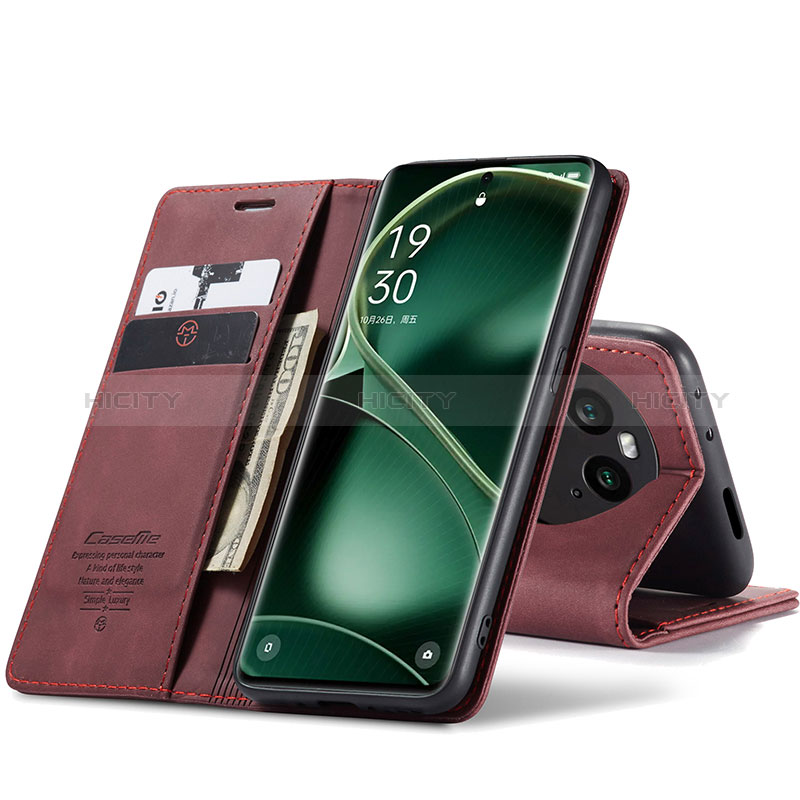 Custodia Portafoglio In Pelle Cover con Supporto C01S per Oppo Find X6 Pro 5G