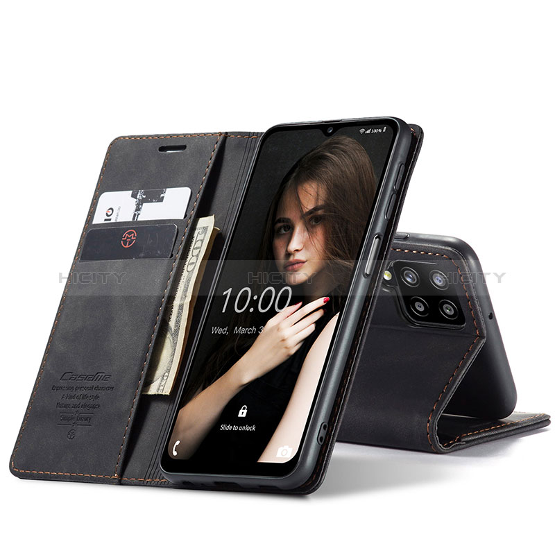 Custodia Portafoglio In Pelle Cover con Supporto C01S per Samsung Galaxy A12 5G