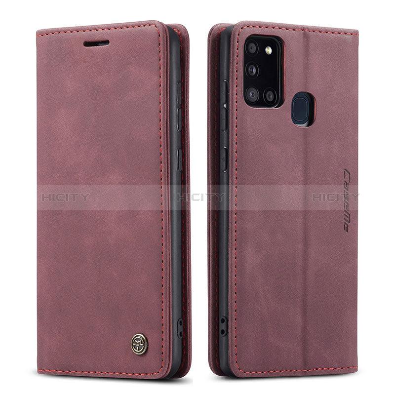 Custodia Portafoglio In Pelle Cover con Supporto C01S per Samsung Galaxy A21s