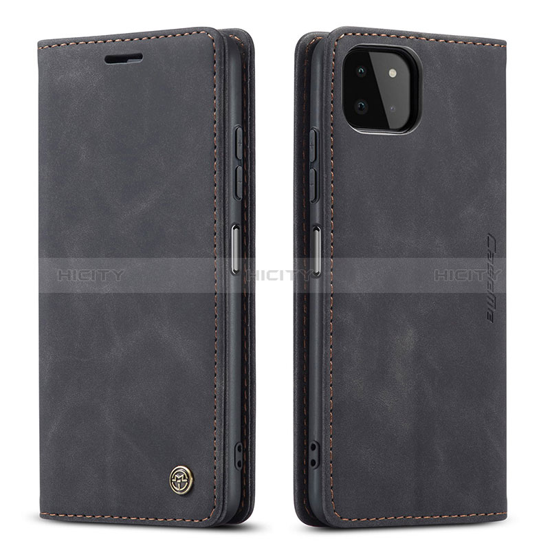 Custodia Portafoglio In Pelle Cover con Supporto C01S per Samsung Galaxy A22s 5G Nero