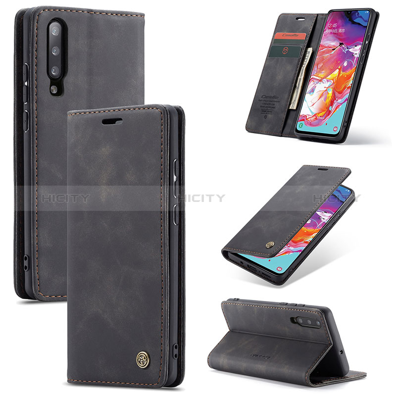 Custodia Portafoglio In Pelle Cover con Supporto C01S per Samsung Galaxy A70